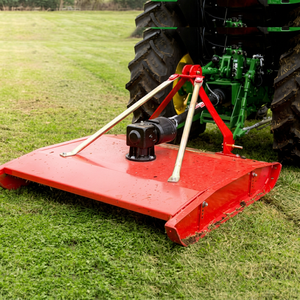 Tondeuse rotative à entraînement par prise de force (PTO) rouge pour applications de tonte de pelouse sur tracteur - Product Image 1