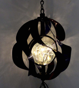 Carillon éolien artisanal en fer et aluminium, finition mate, étanche, à suspendre, <span class=keywords><strong>pour</strong></span> décoration extérieure de jardin, idéal <span class=keywords><strong>pour</strong></span> mariages et cadeaux commémoratifs - 40 - Product Image 6