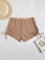 Voorraad 7 Kleuren Draw Strings Sexy Sexi Dame Sheer Korte Gemengde Maten See Through Coverup Beach Shorts