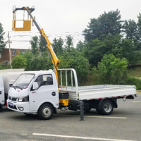 Mini grue de camionnette pliante de 1,3 tonne, grue hydraulique électrique à télécommande