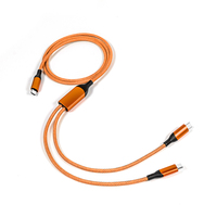 Cable USB-C/Tipo-C de Carga Rápida 5A para Dispositivos Android/iOS, Car Play y Bancos de Energía - Construcción de Nailon y Aleación de Aluminio