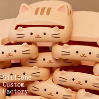 Casing Handphone Silikon Lembut Khusus Kucing Keren Buatan Pabrik, Bebas BPA, Perlengkapan Kebutuhan Sehari-hari