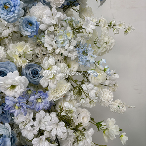 Wholesale High Quality Artificial White Aisle Hanging Silk Flower Wedding Background <b>Decoration</b> Back School Customizable Colors - Product Image 5