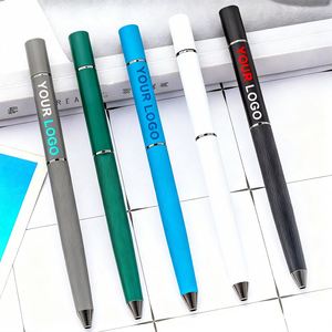 Top Selling 2-In-1 Double Head <b>Erasable</b> Metal Ballpoint Custom Color 1.0Mm Writing <b>Pen</b> for Promotional Gift - Product Image 1