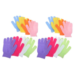 Custom Nylon Five Fingers Mitt Massage Dead Skin Remover Body Exfoliator <b>Gloves</b> Body Scrubber Shower Exfoliating Bath <b>Gloves</b> - Product Image 1