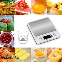 Balance de cuisine numérique de haute qualité en plastique ABS, plateforme ST, 5 kg, 3 kg, écran LCD avec rétroéclairage