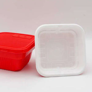 Filipinler dostu yemek kabı kare PP özelleştirilmiş malzeme popüler tek kullanımlık gıda saklama kutuları ve kovaları ücretsiz klasik kabartma - Product Image 5