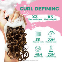 Mousse Coiffante Définition des Boucles à Marque Blanche avec Huile de Coco et Protéine de Soie, Fixation Souple pour Cheveux Bouclés Secs 200ml