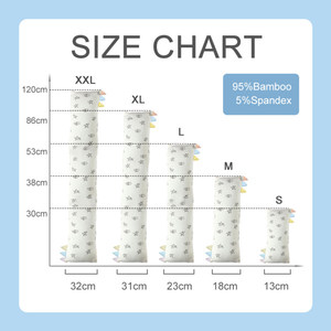 Almohada <span class=keywords><strong>de</strong></span> Dormir para Bebé Hongbo Personalizada <span class=keywords><strong>de</strong></span> Alta Calidad, 95% Bambú, 5% Elastano, Almohada Larga y Extraíble para la Hora <span class=keywords><strong>de</strong></span> Dormir - Product Image 6