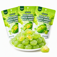 SPL OEM Certifié Halal Gommes à peler 3D saveur mangue verte, confiserie molle nutritive à peler, pour une expérience de mangue verte à peler