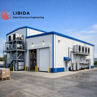 Grande structure en acier préfabriquée pour entrepôt frigorifique industriel