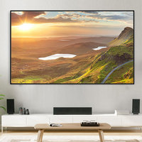 Écran de projection ALR CLR UST en cristal PET gris foncé de qualité supérieure Shilejia 100 pouces 16:9 3D à cadre fixe pour home cinéma 4K