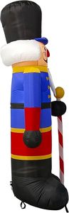 2 packs <span class=keywords><strong>de</strong></span> décorations gonflables <span class=keywords><strong>de</strong></span> Noël en polyester <span class=keywords><strong>de</strong></span> 2,4 m (8 pieds) en forme <span class=keywords><strong>de</strong></span> <span class=keywords><strong>soldat</strong></span> casse-noisette pour jardin/extérieur/terrasse (casse-noisette rouge/bleu) - Product Image 6