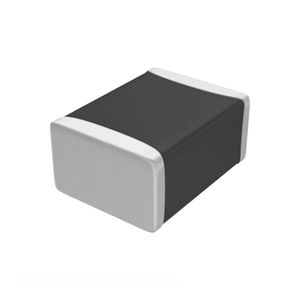 Manufacturer Channel CAP CER 0.15UF 450V X7T 1812 GR343DD72W154KW01K 0.15 uF Surface Mount MLCC Ceramic Capacitor - Product Image 1
