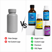   Emballage de complément probiotique minimaliste et écologique, logo personnalisé, boîte de capsules nutritionnelles de qualité supérieure, boîte de vitamines et de protéines