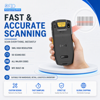 Pemindai Barcode PDA Genggam Android 12 untuk Pengiriman Logistik IP65 4 Inci 4G WIFI PDA Tangguh
