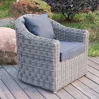 Chaise en rotin d'extérieur moderne, ensemble canapé, meubles de loisirs imperméables et imperméables en rotin tissé d'art pour terrasse