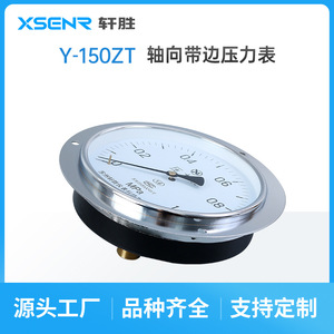 Manomètre axial Suzhou Xuansheng Y150ZT 150 mm 1 MPa en acier inoxydable, type panneau avec raccord fileté - Product Image 3
