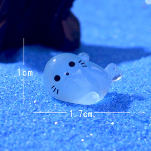 ตุ๊กตาเรซิ่นสัตว์ทะเลน่ารักเรืองแสงในที่มืด ของตกแต่งตู้ปลา งานฝีมือ DIY และของชำร่วยงานปาร์ตี้ - Product Image 2