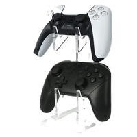 Support de manette de jeu portable double couche en acrylique pour PS4/PS5, support de rangement de bureau, présentoir pour manette XBOX