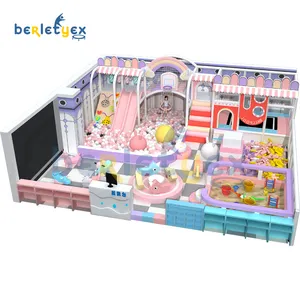 Berletyex Children Ball Pit Kid Net Climbing Baby Soft Area Slide Swing Set Indoor Playground Equipment For Sale Commercial