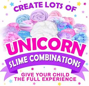 Perfect Toysrunner - Kit de Slime de Unicornio Ecológico de Plástico y Silicona, Puede Hacer Arcilla Brillante, Espuma, Gelatina, Cubos de Playdough, Diversión Creativa - Product Image 5