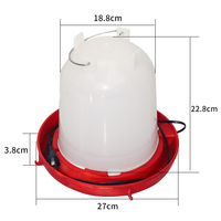 Abreuvoir chauffant pour poulets de 5 L, abreuvoir électrique à conservation de la chaleur pour volailles