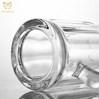 Vente en gros de 20oz de bière en verre de style américain pour restaurant et ménage tasse à boire transparente rayée Stein