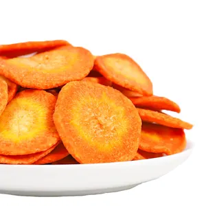 Legumes VF Chips lanches saudáveis cenoura vácuo frito cenoura crocante frutas vegetais lanches secos chips de cenoura