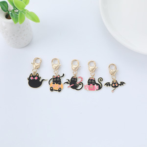 Tùy Chỉnh Phim Hoạt Hình Trang Trí Kim Loại Vật Nuôi Mèo Mặt Dây Chuyền Túi Treo Với Tình Yêu <span class=keywords><strong>Keychain</strong></span> Set Cho Món Quà - Product Image 2