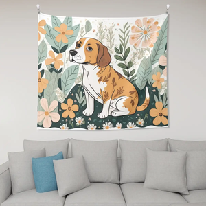 Image personnalisée Tapisserie de paysage bohème moderne pour chambre à coucher Décoration murale en tissu écologique Art déco rapport horizontal 6:5 pour les mariages en plein air - Product Image 6