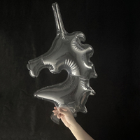 Vente en gros de ballons TPU avec étoile en forme de cœur, ballon bobo à bulles rond transparent pour décoration de fête