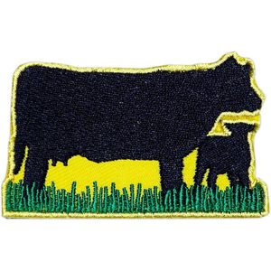 Parche Bordado Termoadhesivo DigitEMB de Vaca y Ternero, Diseño de Animales de Granja, 11 Piezas de Fieltro de 2.85x1.75 Pulgadas para Chaquetas, Sombreros y Mochilas - Product Image 3