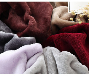 Nhà Bộ Đồ Giường Chất Lượng Cao Nhà Máy Cung Cấp <span class=keywords><strong>Supersoft</strong></span> Cảm Ứng 180X220Cm Màu Rắn <span class=keywords><strong>Flannel</strong></span> Lông Cừu Chăn - Product Image 6