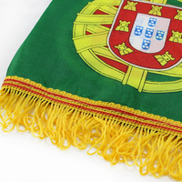 Vente chaude Conception Personnalisée Pas Cher 15x150cm Impression Tricot Worldup Polyester Football Club Fan Palestine Drapeau Écharpe