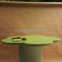 Table basse en bois massif fabriquée à la main, table centrale rustique moderne, meubles en bois sur mesure pour salon, décoration de la maison