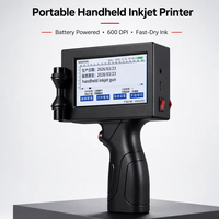 Mesin Printer Tanggal Digital Inkjet Portabel HK-D 25.4 mm Tipe Kecil Pengkodean Mudah Pencetakan Manual Elektrik untuk Karton Plastik
