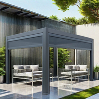 Auvents durables GreenOasis, pergola bioclimatique en aluminium, pergola motorisée à lames orientables, pergolas imperméables