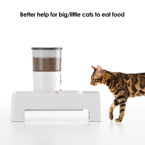 Plástico Multi-funcional Destacável Levantado Cat <span class=keywords><strong>Dog</strong></span> <span class=keywords><strong>Bowl</strong></span> <span class=keywords><strong>Stand</strong></span> com Armazenamento Adequado para Pet <span class=keywords><strong>Bowl</strong></span> Feeder - Product Image 3