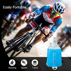 Bouteille d'eau souple à main avec logo pliable en TPU blanc personnalisé 250ML pour le sport - Product Image 5