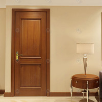 Prima Bois Massif Interne Simple Blanc Français Chambre à coucher Cuisine Portes Intérieures Prépeintes pour Maison