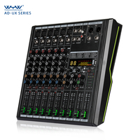 Console de mixage audio professionnelle multi-scénarios à 6 canaux avec 16 DSP