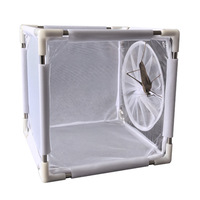 Cage d'observation pliable respirante à cadre en acier inoxydable pour petits reptiles et élevage d'insectes, démontable et robuste, directement de l'usine