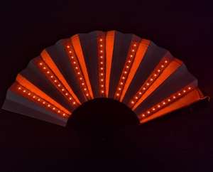 Складной Многоцветный Пластиковый бамбуковый вентилятор для вечеринки - Product Image 3