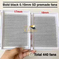 Prix d'usine Nouveaux éventails préfabriqués 100% faits main pour extensions de cils, tige courte, base pointue, éventails préfabriqués larges, épaisseur 0.05mm 0.07mm