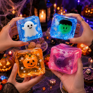 Juguete Sensorial Antiestrés de Cubo Transparente Suave Personalizado para Halloween, Regalo Promocional para Empresas y Recuerdos de Fiesta - Product Image 2