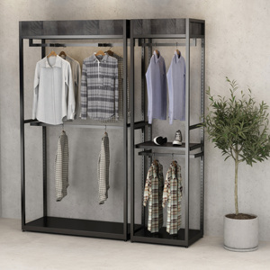 In stile industriale negozio di abbigliamento Boutique Multi-funzionale appendiabiti porta vestiti e appendiabiti - Product Image 2