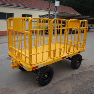 Petite <span class=keywords><strong>remorque</strong></span> à plat de bagages d'aéroport de ventes d'usine - Product Image 4