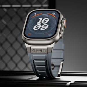 สายนาฬิกาซิลิโคนสไตล์ Tactical พร้อมตัวเชื่อมต่อสแตนเลส สำหรับ Apple Watch Ultra 2 41 มม. 45 มม. 49 มม. และ IWatch ทุกซีรีส์ - Product Image 3