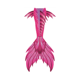 Fata promozionale coda Cola de Sirena coda di Sirena Costume Plus Size Bikini con funzione di maternità e modello di stampa - Product Image 3